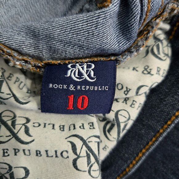 Rock & Republic Women 10 M Berlin Skinny Mid Rise Jeans - Picture 8 of 15